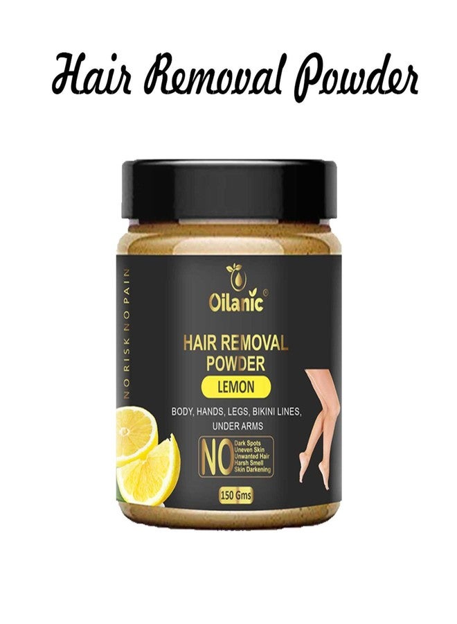 Oilanic Lemon Wax Powder for Effortless Hair Removal Perfect for Body and Bikini Areas | No chemicals-No Irritation, No Skin rashes for Women and Girls Pack of 3 of 150g - Image 3