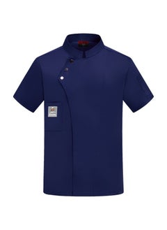 NIBEMINENT Men Women Chef Tops Single-breasted Button Chef Coat Professional Chef Uniforms for Men Women Waterproof Stand Collar Restaurant  - Image 1
