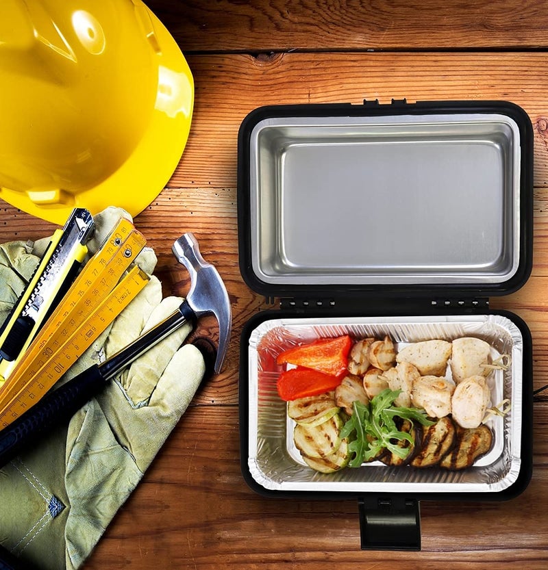 Koolatron 12V Electric Portable Lunch Box - 1.6 Qt (1.5 L) Food Warmer, Black, 6 ft (1.8m) Power Cord, Heats 300F (149C), Insulated Container for Car, SUV, Truck, Construction Worker Travel Lonchera - Image 2