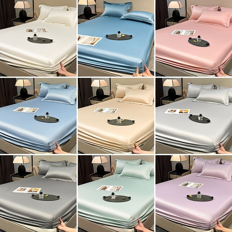 Cooling Bed Sheet Single Size 59.06 x 78.74 Inches Advanced Gray Breathable Mattress Protector For Hot Sleepers With 360 Degree Elastic Cooling Fabric Anti Wrinkle Fade And Shrink Machine Washable - Image 2