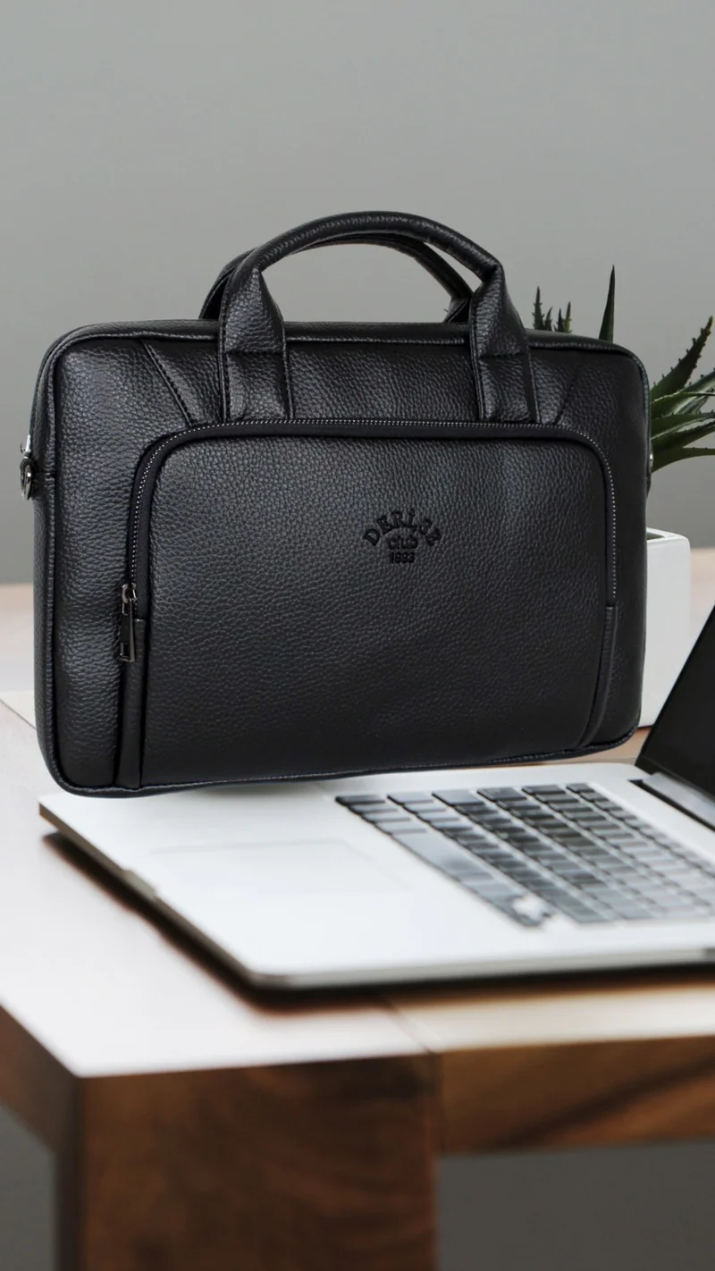 Derise Club Unisex, Black Color File Tablet Notebook Bag, 14 Inch Laptop and Briefcase