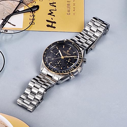 RollsTimi  Pagani Design 1701 V3 Men's Chronograph Quartz Dial 40mm VK63 Movement Stainless Steel Mirror Sapphire Watch 100 Meter Water Resistant Sport Watch - Image 4