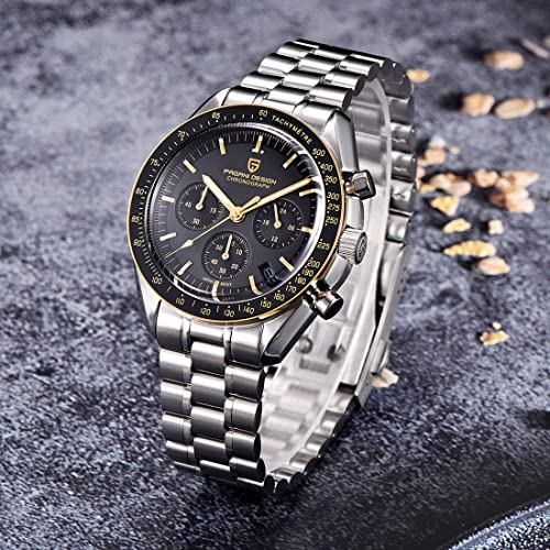 RollsTimi  Pagani Design 1701 V3 Men's Chronograph Quartz Dial 40mm VK63 Movement Stainless Steel Mirror Sapphire Watch 100 Meter Water Resistant Sport Watch - Image 3