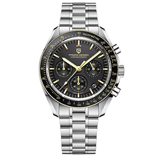 RollsTimi  Pagani Design 1701 V3 Men's Chronograph Quartz Dial 40mm VK63 Movement Stainless Steel Mirror Sapphire Watch 100 Meter Water Resistant Sport Watch - Image 1
