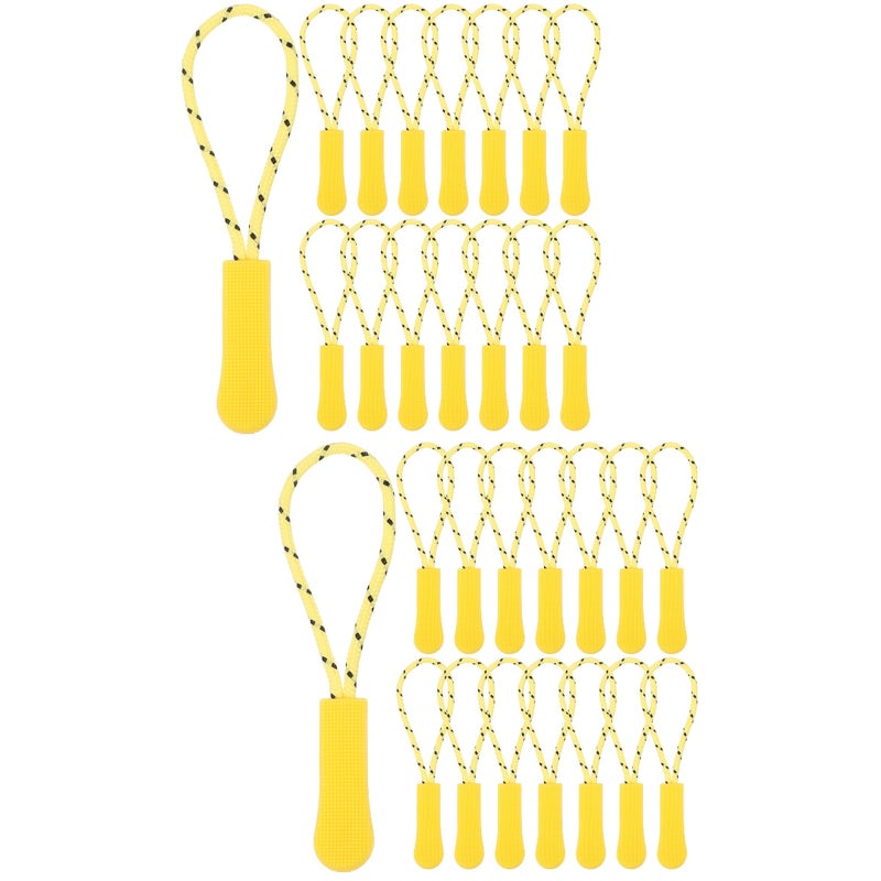100 Pcs Replaceable Zipper Pull Bright Zipper Zipper Repair Pull Zipper Slides for Luggage - Image 1