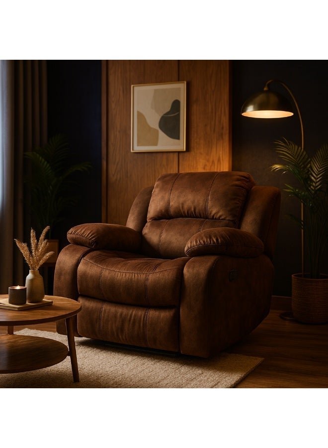 هاوزيت كرسي استرخاء بثلاث حركات، بني، ٩٠ عرض × ٨٠ طول × ١٠٠ ارتفاع