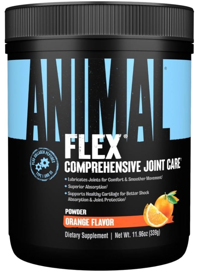 ANIMAL Flex All-In-One Complete Joint Supplement, Turmeric Root Curcumin, Collagen, Glucosamine Chondroitin, Msm, Hyaluronic Acid, Repair And Restore, 30 Scoops  - Image 1