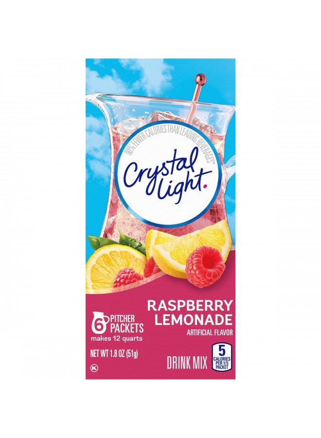 Crystal Light Raspberry Lemonade Drink Mix (6 Pitcher Packets) - Image 2
