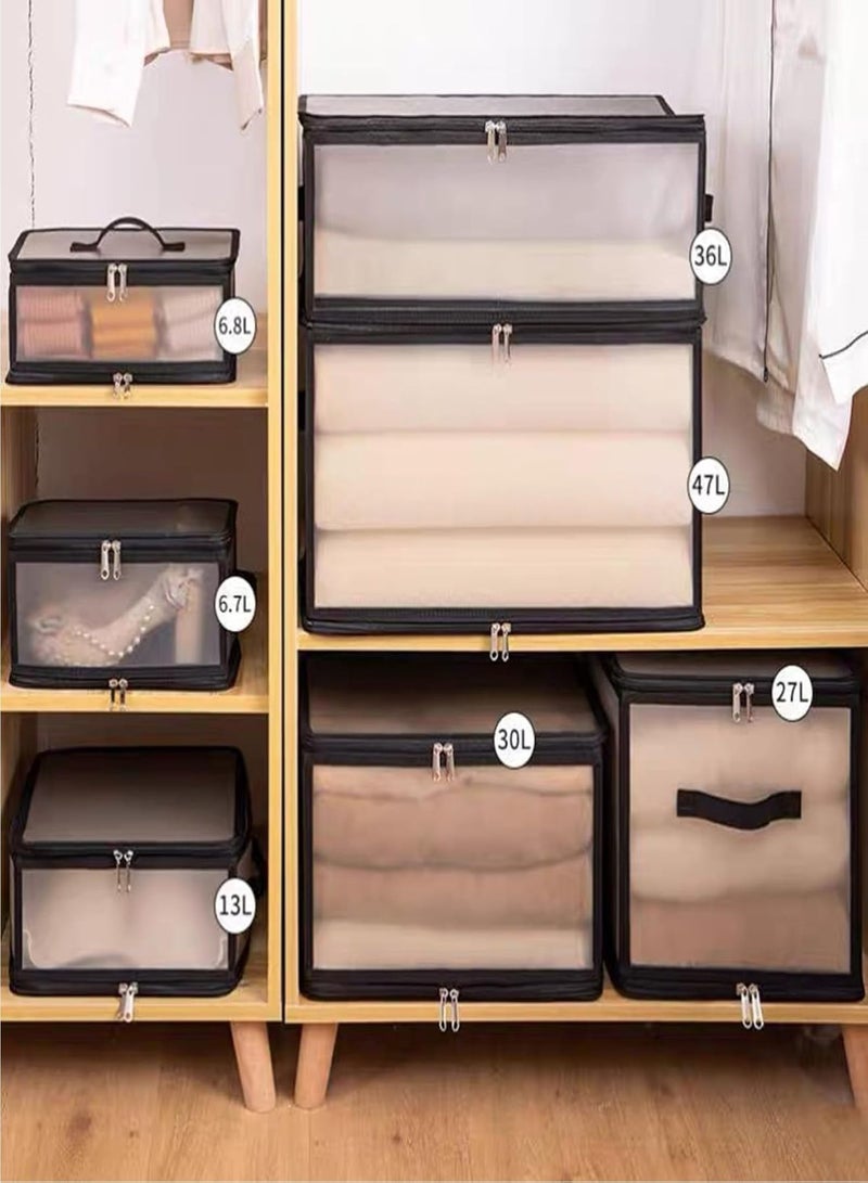 Generic Storage Bags, Clothes Storage Bins Foldable Closet Organizers Storage Containers with Durable Zipper for Clothing, Blanket, Comforters, Bed Sheets, Pillows and Toys - Image 5