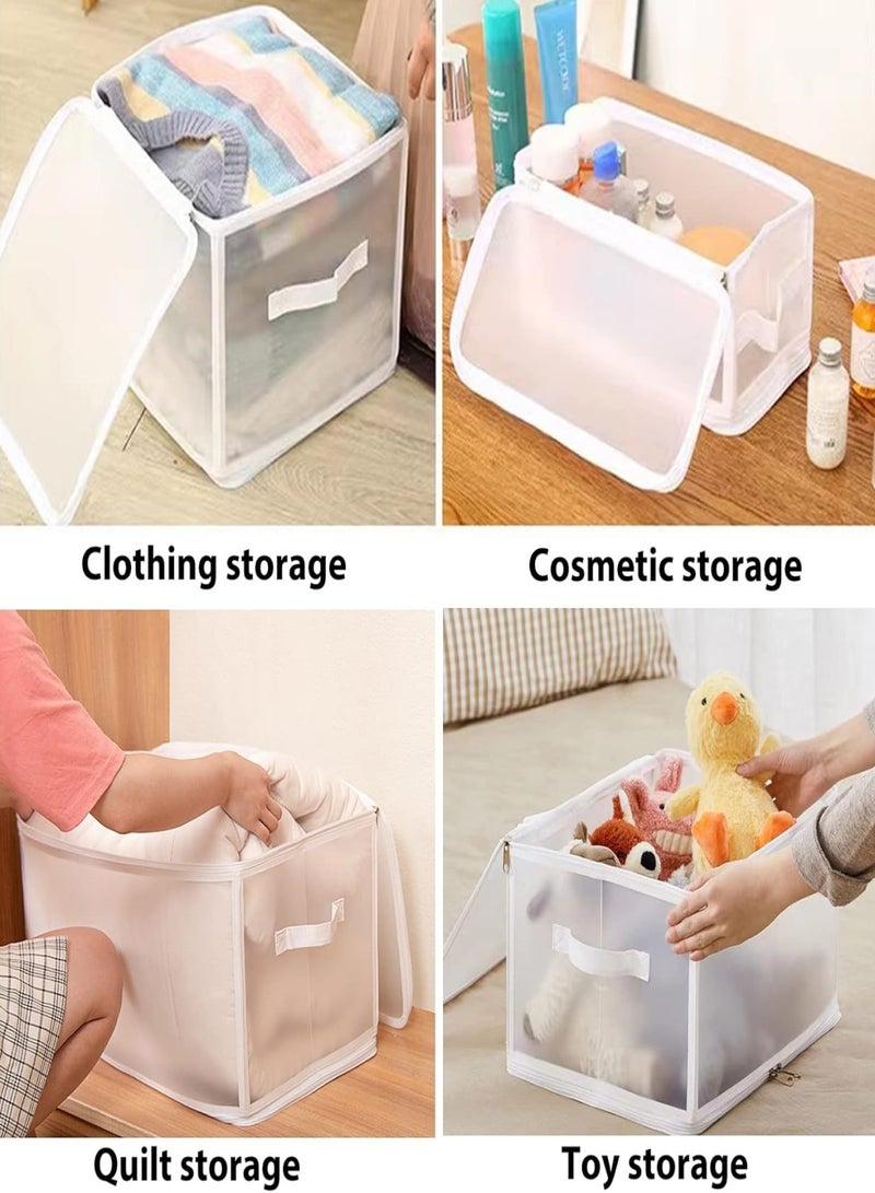Generic Storage Bags, Clothes Storage Bins Foldable Closet Organizers Storage Containers with Durable Zipper for Clothing, Blanket, Comforters, Bed Sheets, Pillows and Toys - Image 2