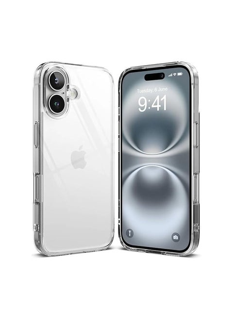 Clear TPU Case for iPhone 16 – Ultra Slim, Shockproof, Anti-Yellowing, Scratch-Resistant, Wireless Charging Compatible, Precise Cutouts, Enhanced Grip – Transparent (for iPhone 16)