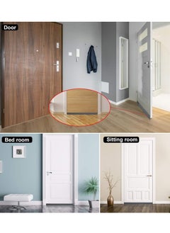 MJZ Door Draft Stopper Under Door Seal for Exterior Interior Doors, Door Sweep Strip Under Door Draft Blocker, Soundproof Door Bottom Weather Stripping, 2 Inch W x 39 Inch L, Grey  - Image 4