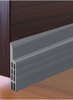 MJZ Door Draft Stopper Under Door Seal for Exterior Interior Doors, Door Sweep Strip Under Door Draft Blocker, Soundproof Door Bottom Weather Stripping, 2 Inch W x 39 Inch L, Grey  - Image 1