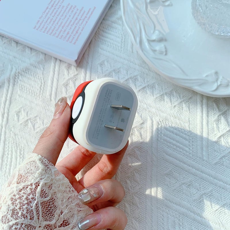 CERLINK حامي كابل لشاحن آبل آيفون 20W/18W نوع C، غلاف كرتوني ثلاثي الأبعاد لطيف، واقيات حماية كاملة لتوصيلات الكابل (غامبال) - Image 5