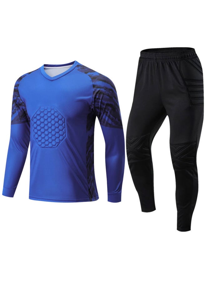 Goalkeeper Jersey Jacket Football Game Long Sleeve Suit for Children and Adults