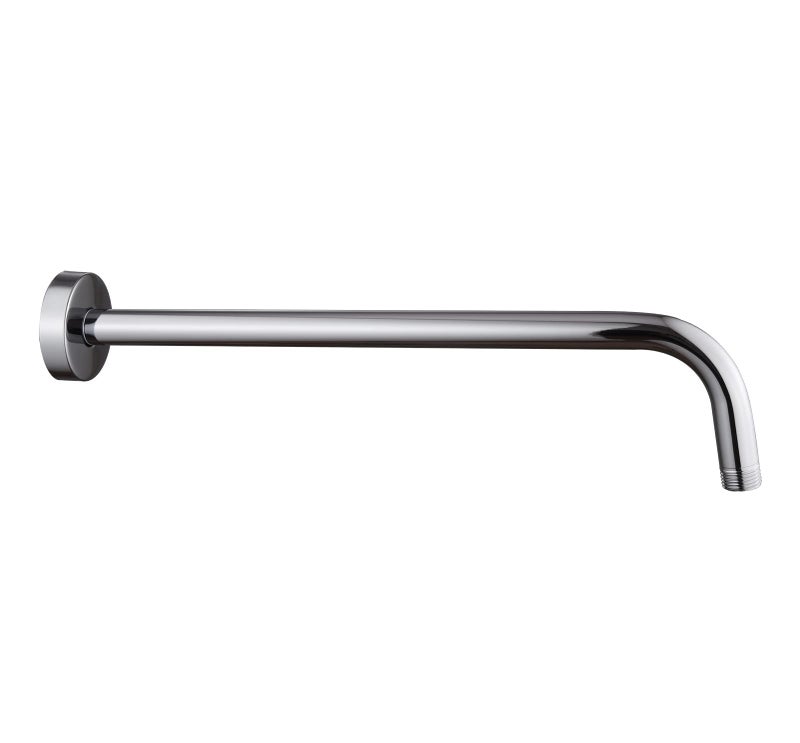 16 Inch Shower Arm with FlangeStainless Steel 90 Degree Rain Shower Head Extension ArmWallMounted Shower Head Arm for Fixed Shower HeadChrome