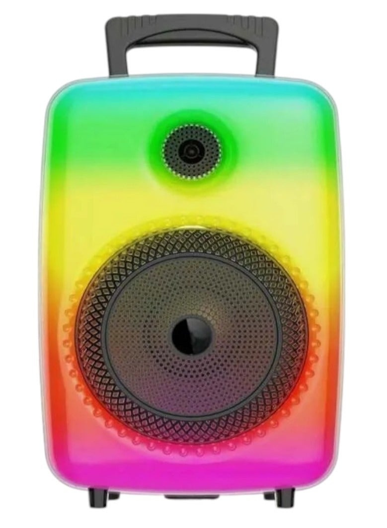 Bastec Portable Speaker GTS-1802 Trolley 8" Wireless Portable Bluetooth Speaker HD Sounds LED light with Microphone - Image 2