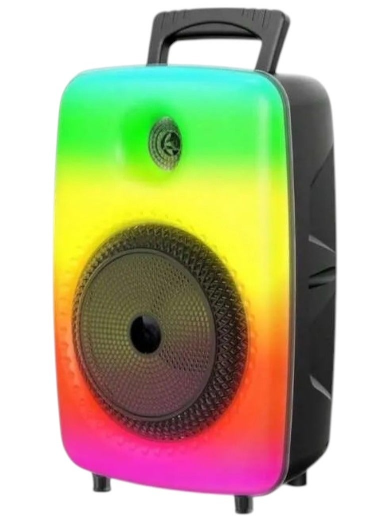 Bastec Portable Speaker GTS-1802 Trolley 8" Wireless Portable Bluetooth Speaker HD Sounds LED light with Microphone - Image 3