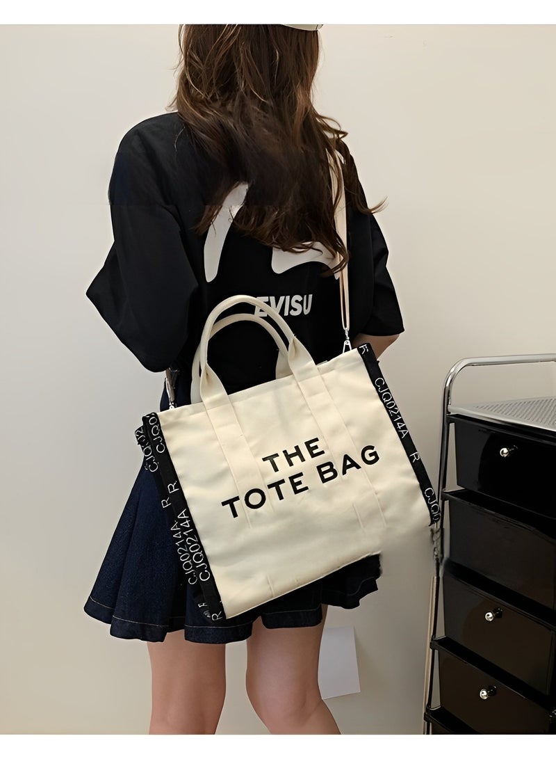 REOCLE Womens Tote Bag with Letter Print Small Satchel Bag Fashion Crossbody Purse Mini Stylish Handbag for Travel  Work  Everyday - Image 5