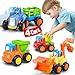 HOLA Toys for 1 2 Year Old Boy Birthday Gift  4 PCS Toy Trucks Toddler Boy Toys 4WD Friction Power Car Toys Toddler Toys 12 Early Educational Christmas Easter Stocking Stuffers - Image 4