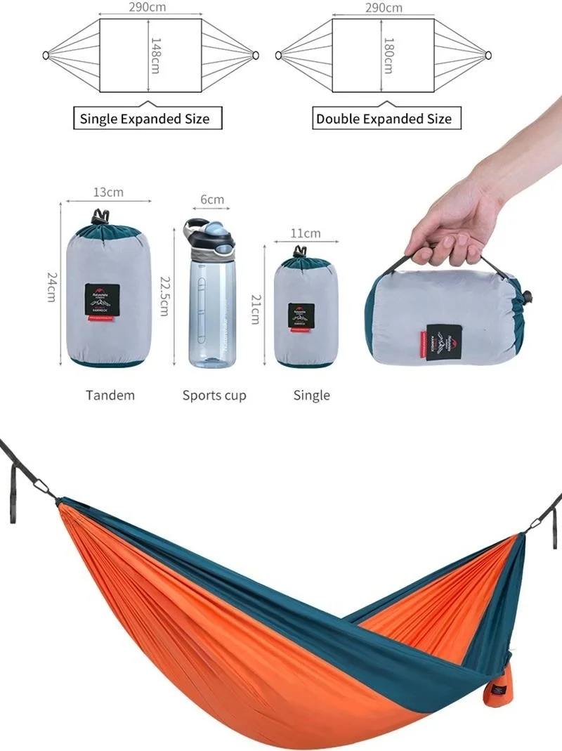 Naturehike Ultralight Swing Single Hammock |340T Pongee|