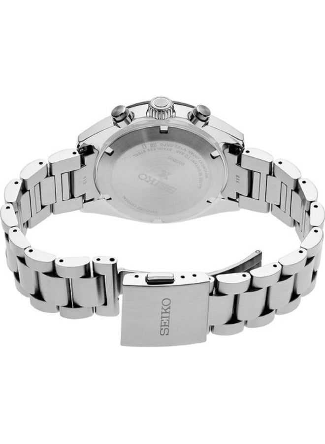 Seiko سايكو بروسبكس سبيدتايمر ساعة كرونوغراف شمسية بقرص أسود SSC819P1 - Image 4