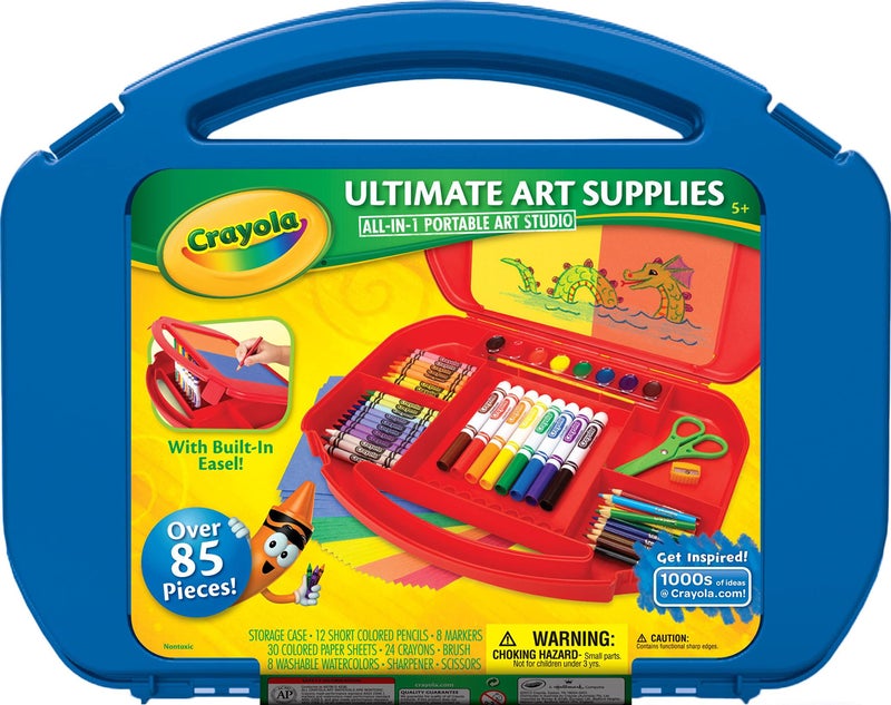Crayola Ultimate Art Case With Easel, Kids Art Set, 85 Pieces, Gift For Kids Ages 4, 5, 6, 7 [Amazon Exclusive] - Image 1