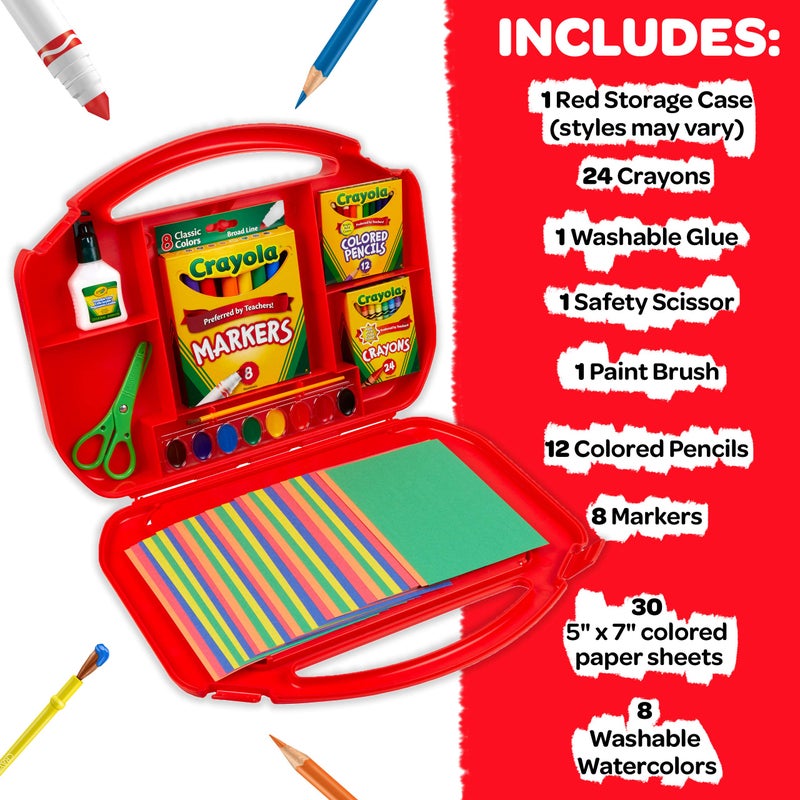 Crayola Ultimate Art Case With Easel, Kids Art Set, 85 Pieces, Gift For Kids Ages 4, 5, 6, 7 [Amazon Exclusive] - Image 4