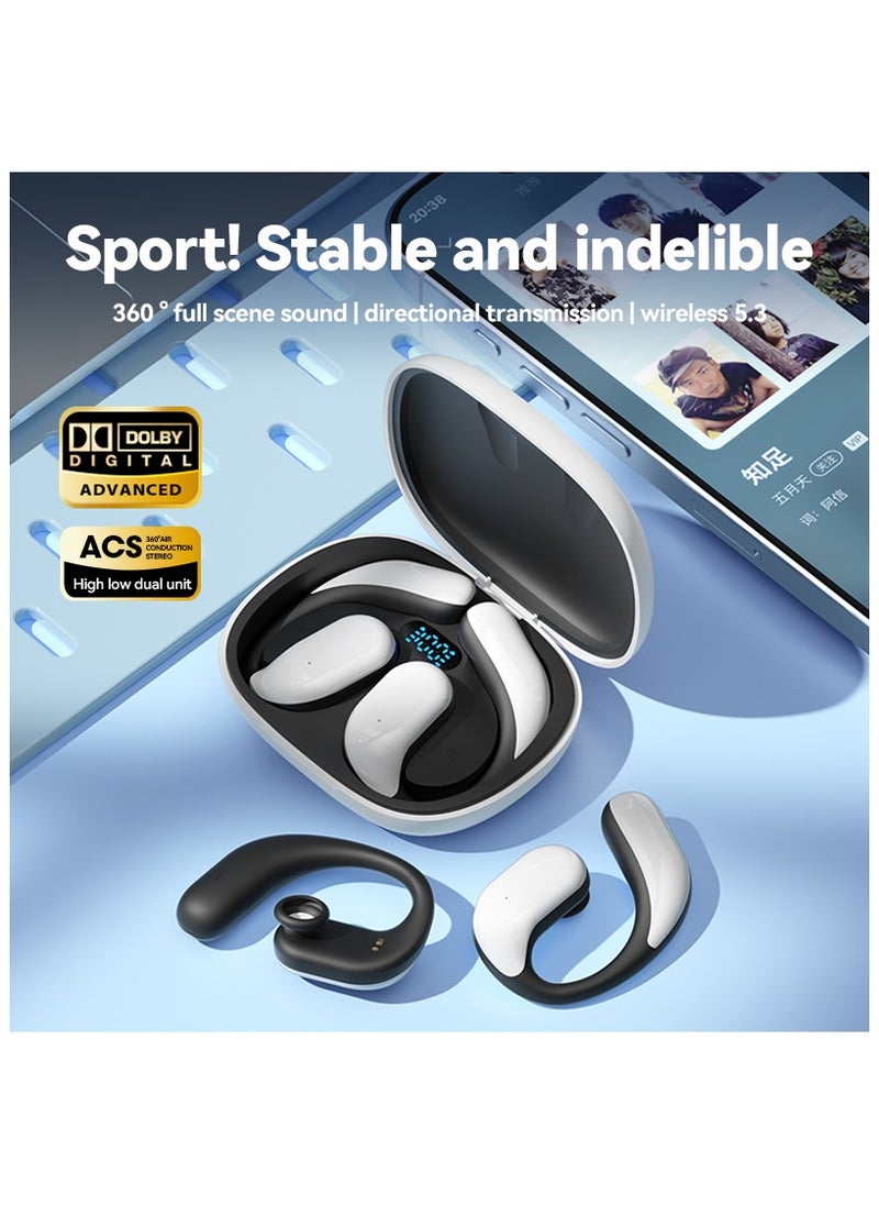 JBLTM Wireless Earbud, 48Hrs Bluetooth 5.4 Headphones IP7 Waterproof for Sport, Running Wireless Earphones with ENC Noise Canceling Mics, Deep Bass Over Ear bud with Earhooks for Android, iOS, Workout, Gym  - Image 4