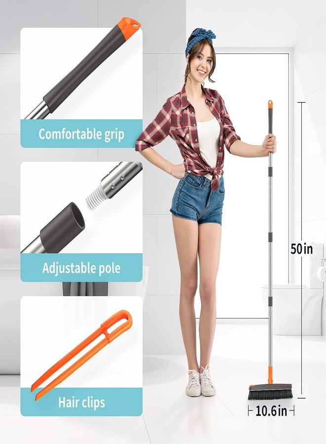 AIR U+ فرشاة جراوت AIR U+ بمقبض طويل، فرشاة تنظيف دوارة بزاوية 180° مع ملقط لتثبيت الشعر، فرشاة خط جراوت على شكل V، شعيرات صلبة للتنظيف العميق في الشقوق، خطوط البلاط، الدش، المطبخ، والزوايا. - Image 2