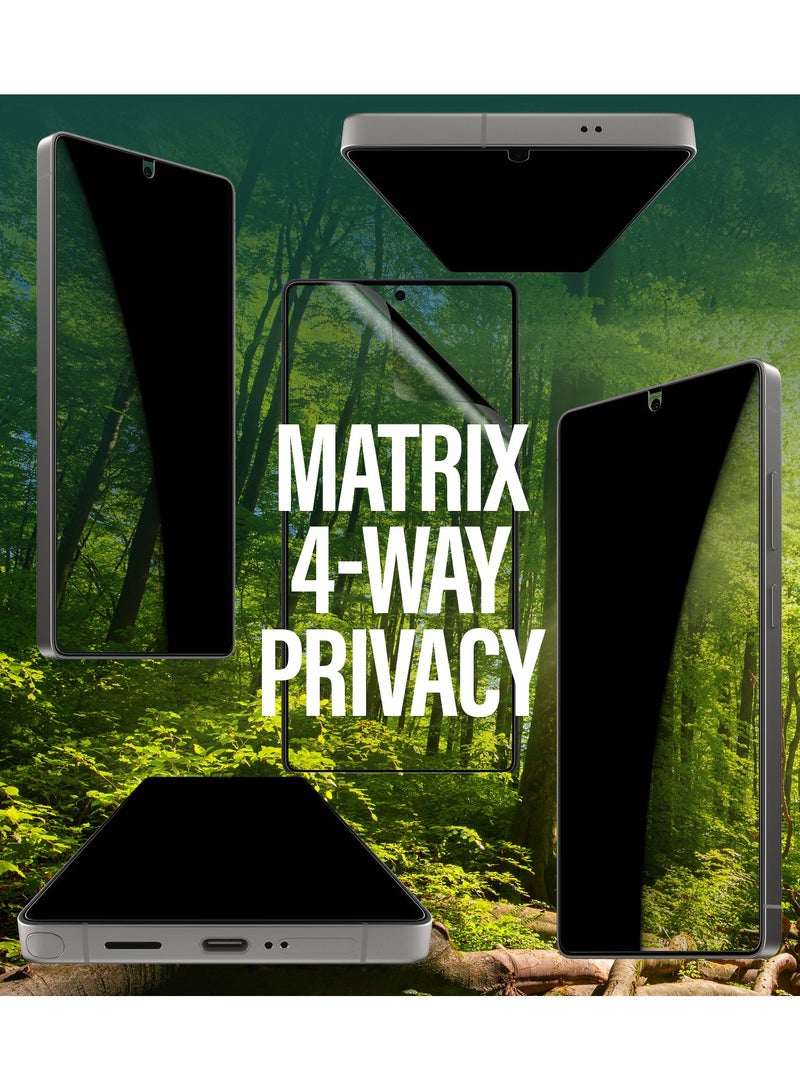 PanzerGlass حامي شاشة بانزر جلاس إيكو ماثريكس 4-طرق للخصوصية لجهاز سامسونج جالاكسي S25 ألترا تغطية كاملة للشاشة، 100% بلاستيك معاد تدويره، متوافق مع بصمات الأصابع، فيلم مضاد للتجسس S25 - Image 2