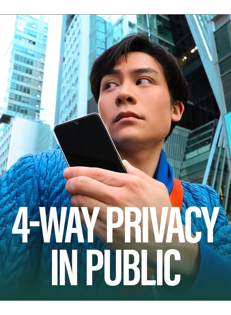 PanzerGlass حامي شاشة بانزر جلاس إيكو ماثريكس 4-طرق للخصوصية لجهاز سامسونج جالاكسي S25 ألترا تغطية كاملة للشاشة، 100% بلاستيك معاد تدويره، متوافق مع بصمات الأصابع، فيلم مضاد للتجسس S25 - Image 3