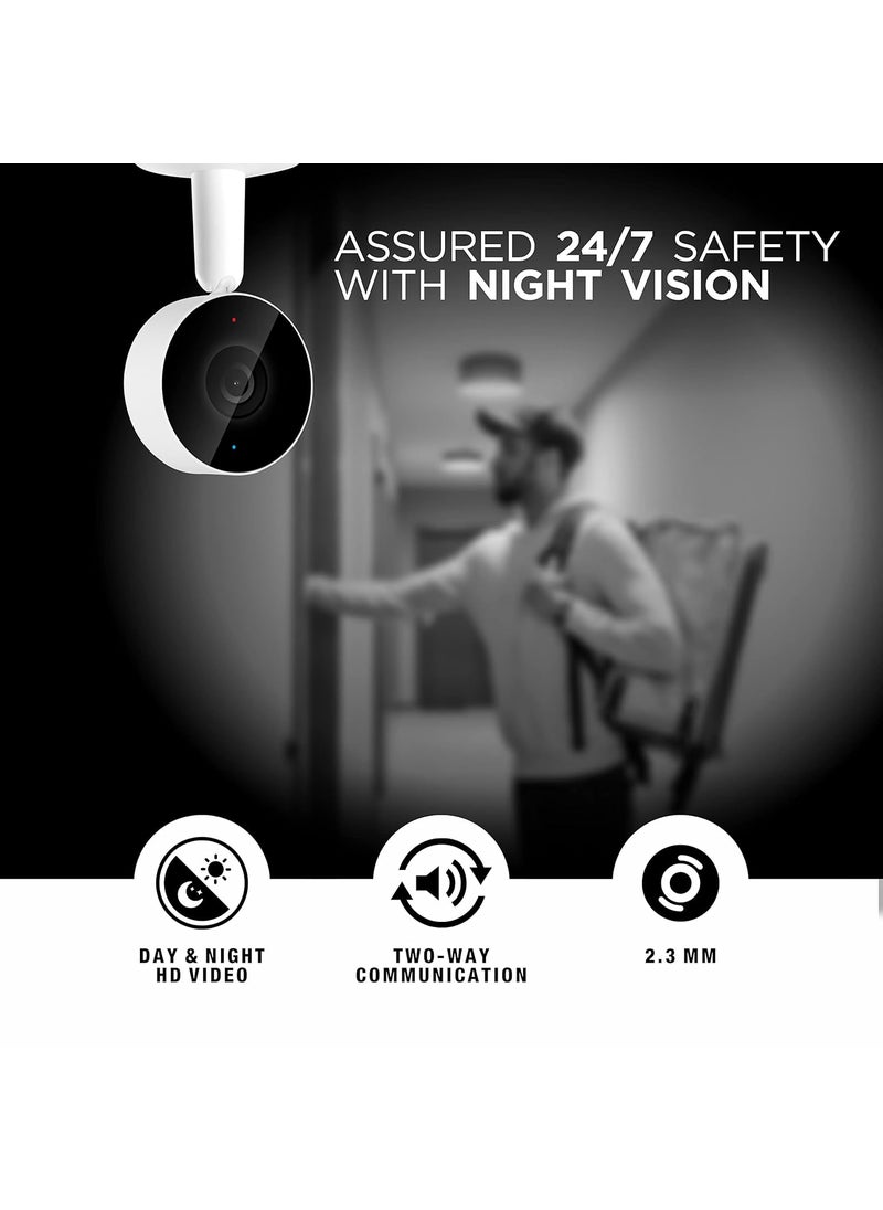 Ozone Ozone 2MP Smart Wifi CCTV Camera | 360° & Full HD Home Security | Colour Vision Day-Night | 2 Way Audio Talk | Motion Detection | SD Card Support Upto 128Gb| Smartphone Access with Alexa & Google Nest  - Image 3
