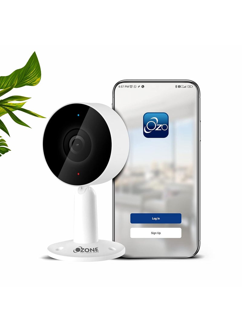 Ozone Ozone 2MP Smart Wifi CCTV Camera | 360° & Full HD Home Security | Colour Vision Day-Night | 2 Way Audio Talk | Motion Detection | SD Card Support Upto 128Gb| Smartphone Access with Alexa & Google Nest  - Image 1