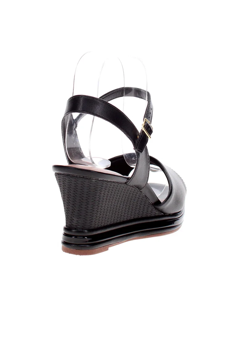Beira Rio Black Wedge Sandals for Women – Stylish & Comfortable Elevated Footwear for Women | Best Price UAE