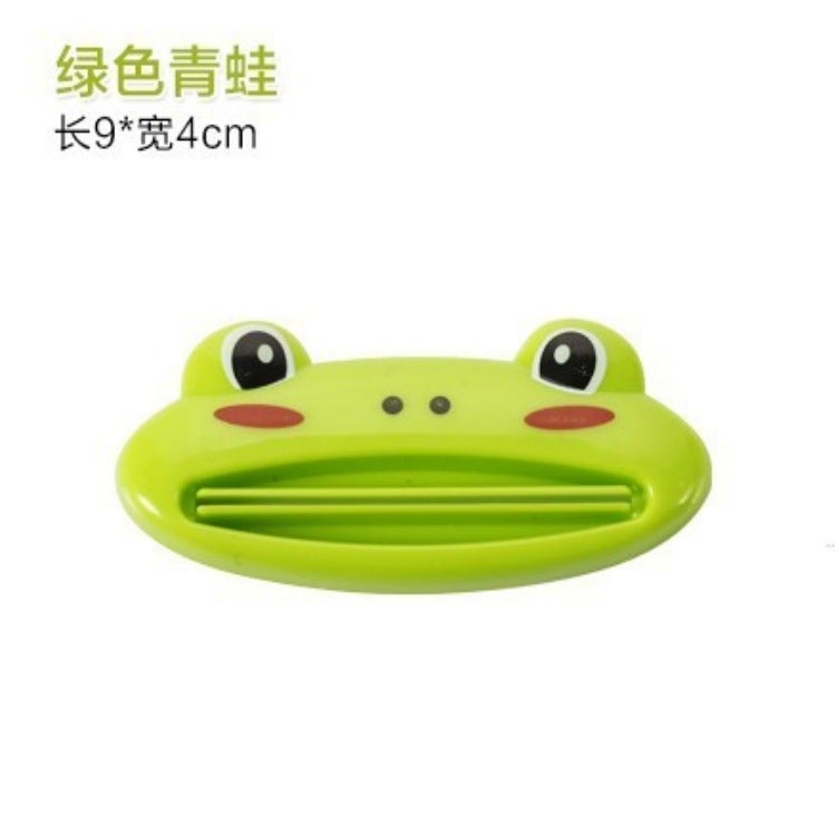 Cartoon Animal Toothpaste Squeezer Creative Home Beauty Supplies Face Wash Milk Squeezer Toothpaste Clip Home Use Tools Green frog/2000 a box 