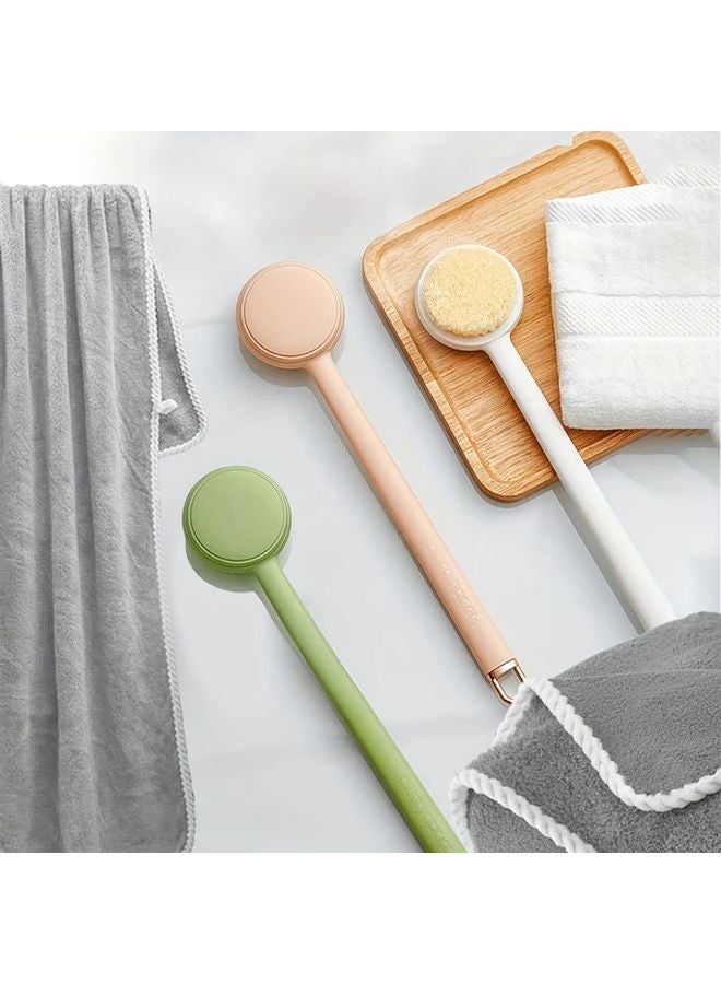 Large Bath Towel And 2 In 1 Bath Brush Set With Replaceable Heads Body Scrubber For Home Shower Spa Massage Color C - Image 1