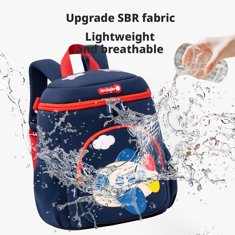 Sesame Baby Kids Backpack, Neoprene, Cartoon, Lightweight, Large Capacity for Kindergarten - Image 3