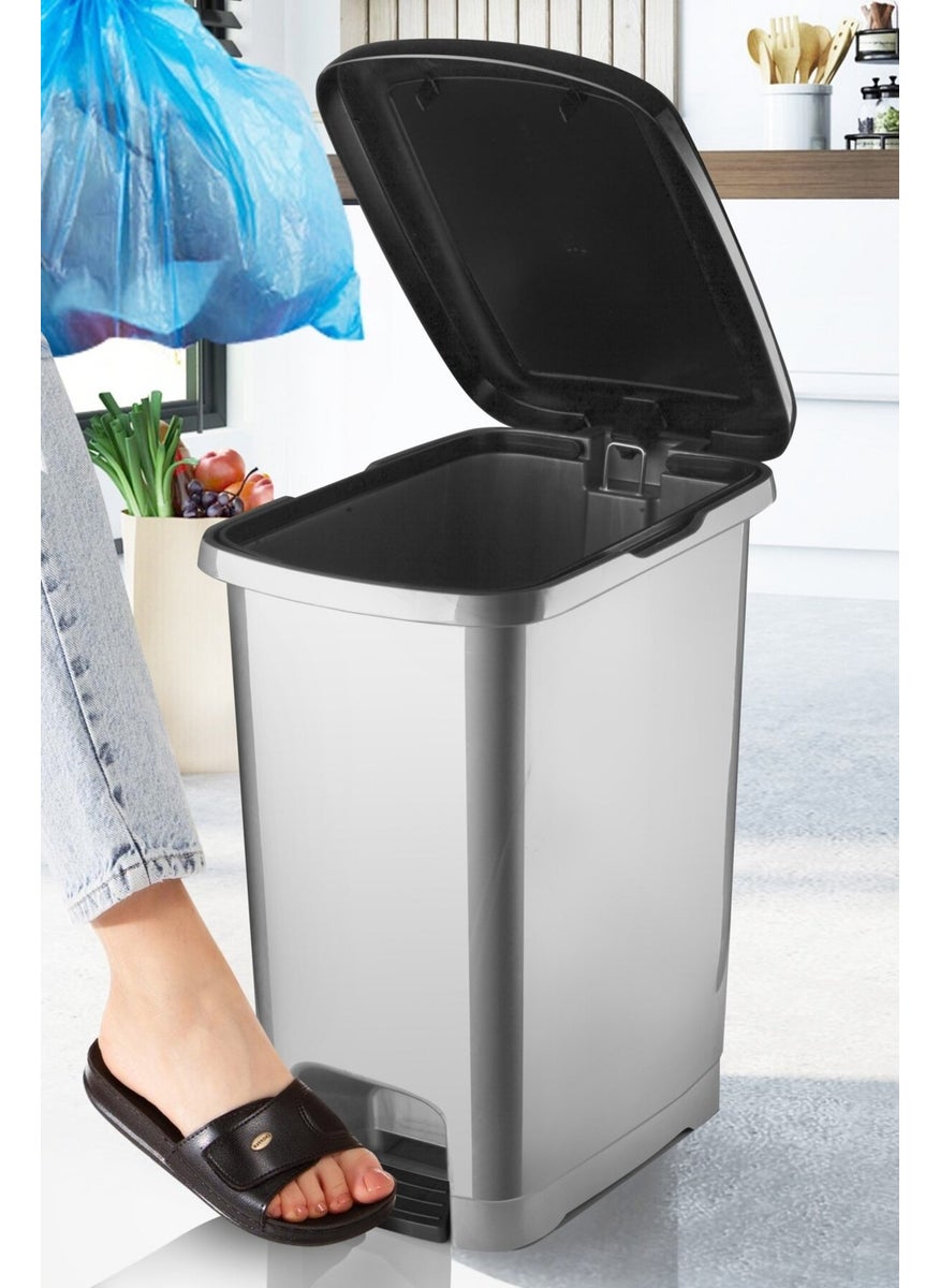 Nandy Home 25 Lt Eco Slim Pedal Dustbin Anthracite  - Image 1