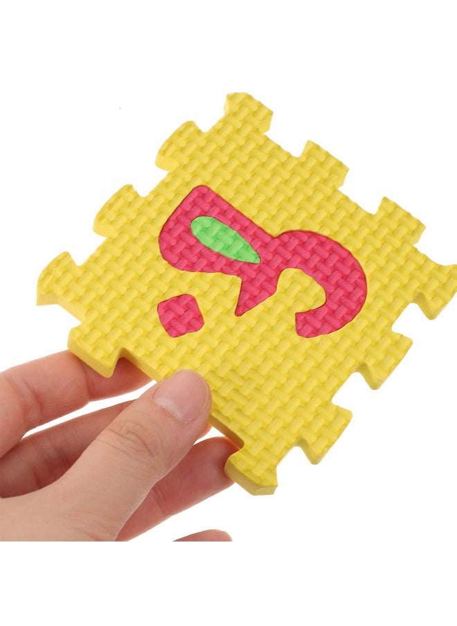 Toyvian Toyvian Arabic Alphabet Mat 36pcs Interlocking Alphabet Floor Puzzle Kids Crawling Play Mat Arabic Letter Learing Flooring Tiles for Bedroom Playroom  - Image 5