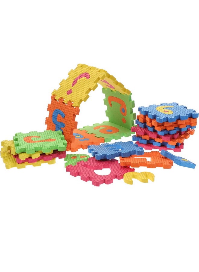 Toyvian Toyvian Arabic Alphabet Mat 36pcs Interlocking Alphabet Floor Puzzle Kids Crawling Play Mat Arabic Letter Learing Flooring Tiles for Bedroom Playroom  - Image 2