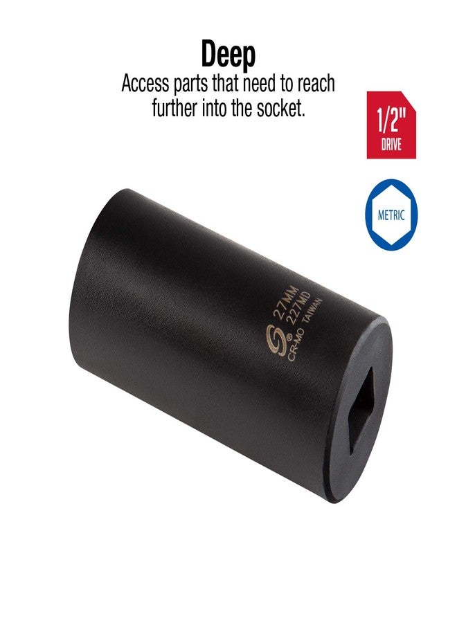Sunex Tools Sunex 227md 1/2-Inch Drive 27-mm Deep Impact Socket - Image 2