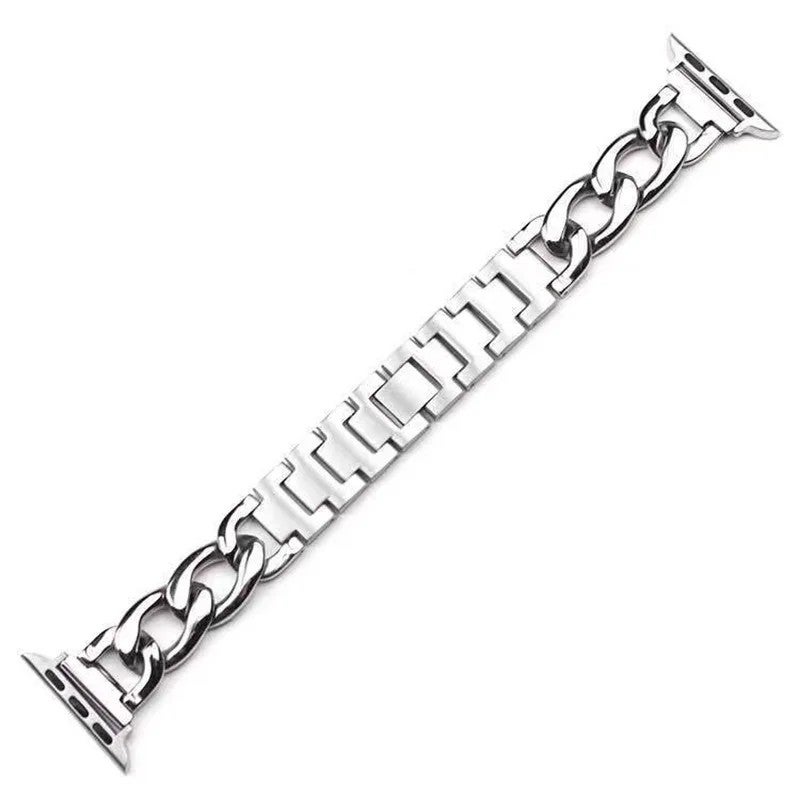 Y&D Stainless Steel Link Bracelet Band for Apple Watch 40mm 41mm 44mm 45mm, Metal Strap Replacement for iWatch Series 8 7 6 5 - Image 1