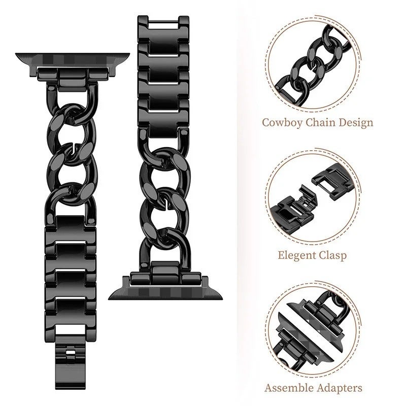 Y&D Stainless Steel Link Bracelet Band for Apple Watch 40mm 41mm 44mm 45mm, Metal Strap Replacement for iWatch Series 8 7 6 5 - Image 5