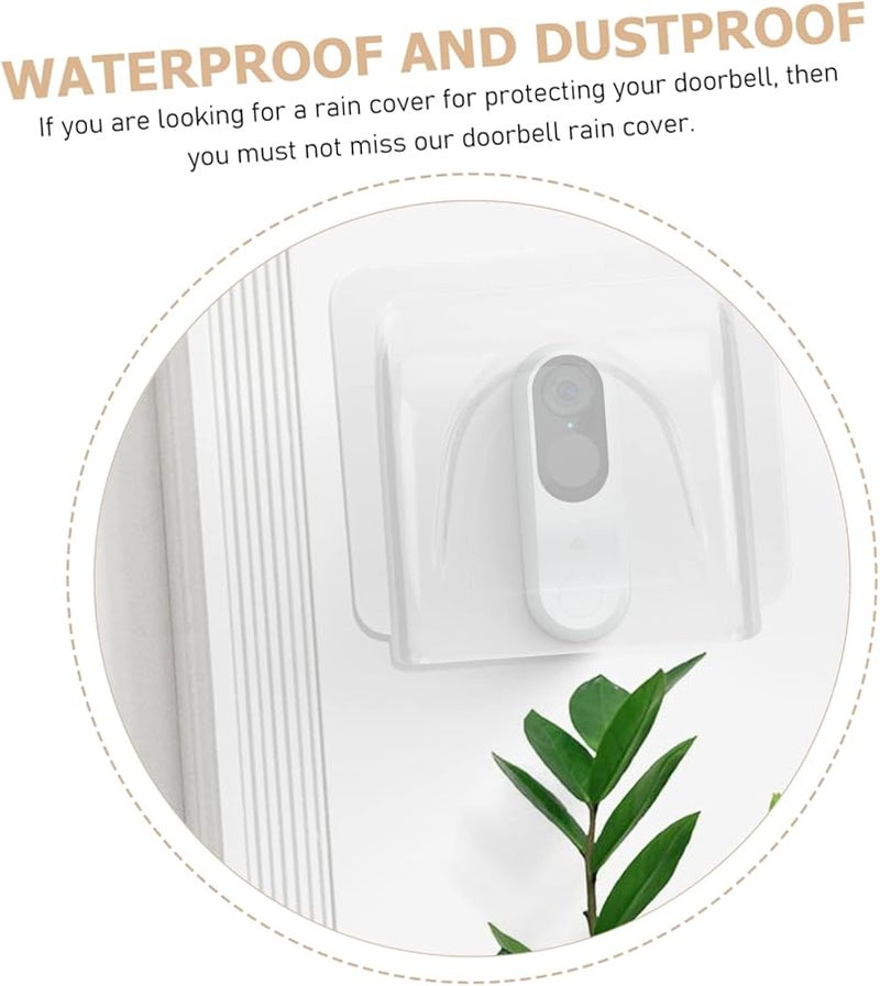 غطاء حماية جرس الباب من المطر من Artibetter للمنزل والمكتب سهل التركيب ومتين - Image 3