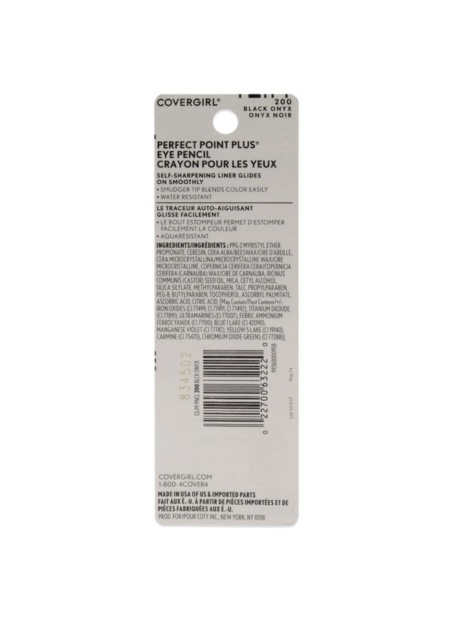 CoverGirl CoverGirl Perfect Point Plus Eyeliner Pencil, Black Onyx, Long-Lasting, Versatile Black Eyeliner, Soft Smudging Tip, No Sharpening Needed, Pack of 1  - Image 2