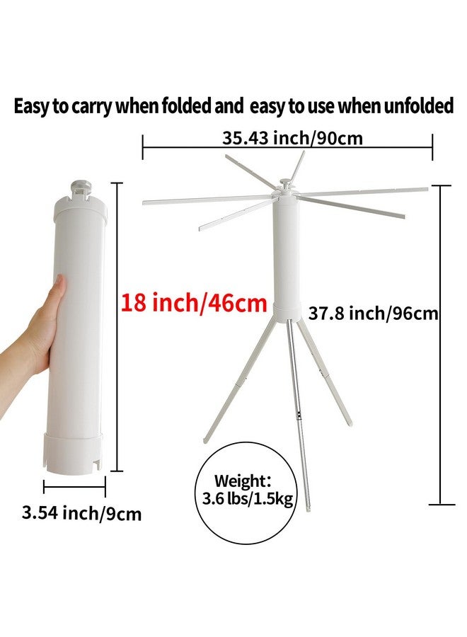 JOOM Clothes Drying Rack Portable Foldable - Drying Rack Clothing Space Saving,Collapsible Drying Rack for Laundry,Travel,Indoor,Outdoor. Folding Clothing Rack Home and Travel (Small Silver) - Image 5