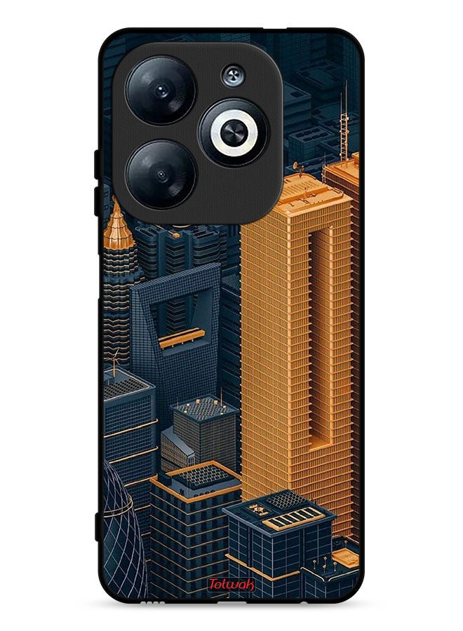 Tolwak Infinix Smart 8 4G Protective Case Cover Buildings Art - Image 1