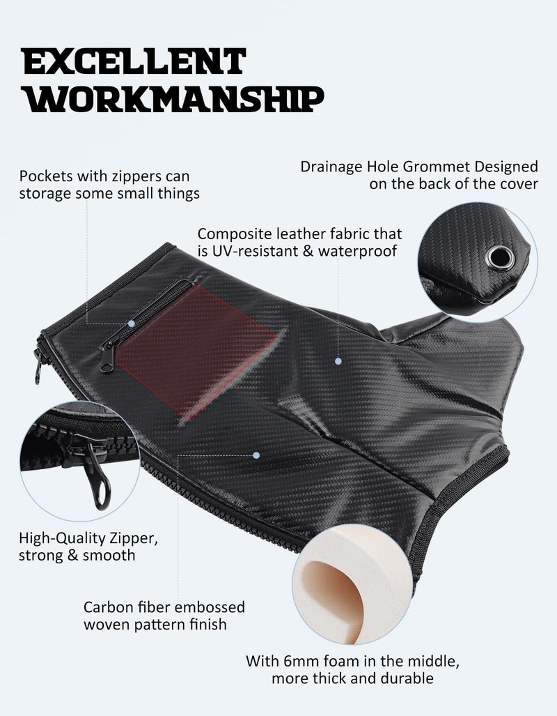 Northyun Hi-Lift Jack Cover, Running Gear PU Waterproof Protective Cover for Hi-Lift Farm Trailer Jack - Image 5