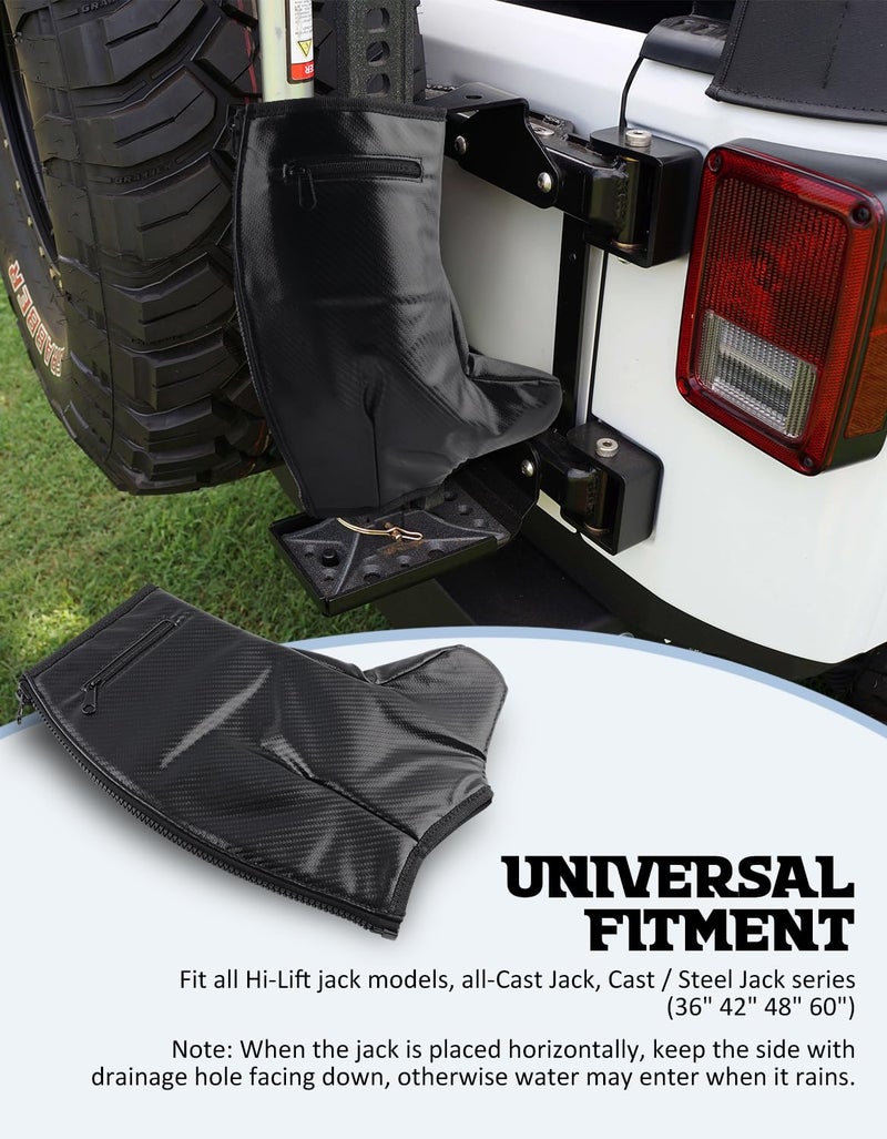 Northyun Hi-Lift Jack Cover, Running Gear PU Waterproof Protective Cover for Hi-Lift Farm Trailer Jack - Image 2
